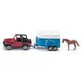 SIKU 10165100004 Jeep Mit Pferdeanhänger