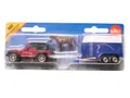 Pkw Jeep Wrangler mit Pferdeanhänger Pferd Horse Box, Siku 1651 ca. 1:55 OVP