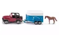 4006874016518 Jeep z przyczepą na konie 1:55 Siku