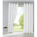 Gardinenbox Vorhang (2 St), Ösen, blickdicht, Gardinen Blickdicht »PALERMO« Lichdurchlässig Raffhalter 10000265-2 weiß 140 cm x 225 cm