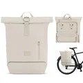 Johnny Urban Fahrradtaschen für Gepäckträger Damen & Herren Beige - Robin Medium Bike - 2 in 1 Fahrrad Tasche Rucksack & Gepäckträgertasche Hinten - Wasserabweisend