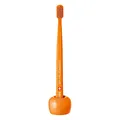 Curaprox Zahnbürsten-Halter, Zahnbürsten-Fuss aus Keramik, orange, 1 Stück