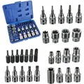 Satz Torx-bit-steckschlüsseleinsätze Innen Und Außen, 30-teilig
