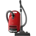 Miele Bodenstaubsauger Complete C3 Cat & Dog, Tierhaarentfernung, Geruchsneutralisierung, 890 W, mit Beutel, 12m Aktionsradius, höhenverstellbares Teleskoprohr rot