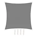 WOLTU Sonnensegel Premium HDPE Wetterbeständig Atmungsaktiv 95% UV Schutz Segeltuch 180 g/m² Sonnenschutz Schattenspender für Balkon Terrasse Garten, mit Befestigungsseilen