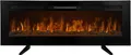 Elektrokamin Elektrischer Wandkamin Einbau LED Kamin Elektroheizung 152cm 950W 1850W Zeitschaltuhr Fernbedienung Einstellbare Helligkeit Kieselsteine Kristall Holzfeuer-Effekt 3D-Flammen 15-35 Grad