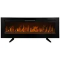 Monster-shop - Elektrokamin 152cm Elektroheizung Einbau Wandkamin Kamin Led Dekokamin Schwarz