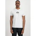 Alpha Industries Rundhalsshirt Basic T ML Baumwolle, regular fit weiß S (44/46)