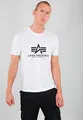 ALPHA INDUSTRIES Herren Basic T Ml T-Shirt, Weiß, S