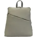 C1072 Cinino Lederrucksack Licht Grau - Grau