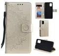 CoverKingz Handyhülle Hülle für Samsung Galaxy A51 Handyhülle Flip Case Schutzhülle Cover 16,5 cm (6,5 Zoll), Klapphülle Schutzhülle mit Kartenfach Schutztasche Motiv Mandala