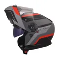 LS2, Modularer Motorradhelm STROBE II MONZA Black Grey Red, L