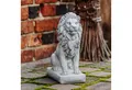 gartendekoparadies.de Gartenfigur Löwen Statue, Steinfigur, Torwächter, H. 34 cm, 10 kg, Frostsicher