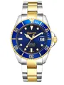 Gigandet Herren Taucher Automatikuhr Edelstahl Datum Blau Gold-Silber G2-001