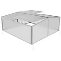 GARMIO® Frühbeet Mini Gewächshaus Calla mit Dachfenster, UV-Schutz, Alu Frühbeet, Mini-Gewächshaus, Treibhaus, Frühbeetkasten