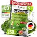 TerraUno Rasendünger Frühjahr/Sommer I Sofortwirkung für saftiges grün I 5 kg für 250 m² I gesunder Rasen verdrängt Moos und Unkraut I NPK Dünger Rasen I Gegen Trockenstress I Für den Streuwagen