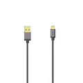 Hama Ladekabel Micro-USB-Kabel, USB 2.0, 480 Mbit / s, Metall, 0,75 m, B00200500