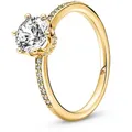 Pandora Solitärring für Funkelnde Krone Goldfarben goldfarben 56/17,8