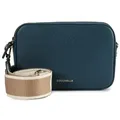 Coccinelle Tebe Umhängetasche Leder 18 cm  blau