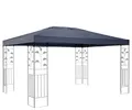 QUICK STAR Ersatzdach für Blätter Pavillon 3x4m Pavillondach Grau Ersatzbezug