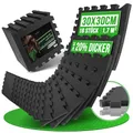 AthleticPro Bodenschutzmatte Sets mit [30x30cm] oder [60x60cm] extra dicke Bodenmatten [20% mehr Schutz] - Rutschfeste Schutzmatten für Fitnessraum (30x30 | 18 Stk. | 1,7 M²)