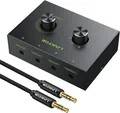 3,5 mm Audio Umschalter 4 x 1 1 x 4 Schalter Splitter Kon