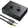 3,5 mm Audio Umschalter 4 x 1 1 x 4 Splitter Konverter