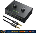 3,5mm Audio Umschalter 4x1 1x4 Schalter Splitter Kon