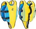 CRESSI Little Turtle Swim Vest Yellow/Azure M: 3/6 Years-Kinder Neopren Schwimmweste mit doppeltem Griff-Hervorragende Hilfe für Auftrieb und Gleichgewicht im Wasser, Gelb/Hellblau,M: 3/6 Jahre