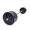 GORILLA SPORTS® Langhantel Set 38kg Gewichte Hantelstange 30mm Hantelset Hanteln