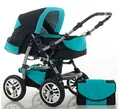 Kombi-Kinderwagen Flash 2 in 1 inkl. Sportsitz und umfangreichem Zubehör in 38 Farben