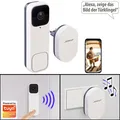 Somikon Kabellose WLAN-2K-Video-Türklingel, 170°, KI-Paket-Erkennung, PIR, App