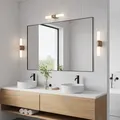 Wandleuchte Nordlux, Helva Double Basic, Weiß, für Badezimmer, Kunststoff - 5.7 - 42.5