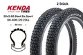 KENDA Fahrradreifen 2 Stück 20 Zoll KENDA Slant Six Fahrrad Reifen 20x2.60 Cross Country, (2-tlg)