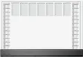 SIGEL H6365 Schreibtischunterlage Schutzleiste A2 Kalender 2026 2027 40 Blatt