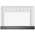 SIGEL Schreibtischunterlage Office 2026/2027 weiß Papier 59,5 x 41,0 cm, 40...