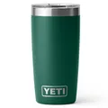 YETI Rambler Thermobecher 10 oz (295 ml) Black Forest Green – Kaffeebecher To Go, Thermotasse mit abnehmbarem Magslider–Deckel, Isolierbecher aus Edelstahl