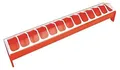 Futtertrog KERBL Futtertrog für Geflügel, Hühner ca. 75 x 12 cm, Kunsstoff, rot