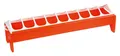 Futtertrog Kunststoff Junghennen orange 50 cm Kerbl Zwerghennen Wachteln