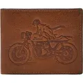 FOSSIL Geldbörse Bronson Bifold Cat Medium Brown braun - Braun