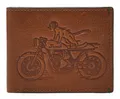 FOSSIL Bronson Bifold Cat Geldbörse Medium Brown braun Neu