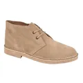 Roamers Unisex Desert-Boots/Schnürschuhe/Halbschuhe, Wildleder (40,5 EU) (Stein)