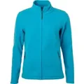 James® & Nicholson Damen Fleecejacke JN781, turquoise JN781 , 1 Stück, Größe: XL