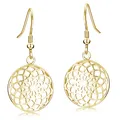 MATERIA Lebensblume Ohrringe Damen Gold Silber 925 - Blume des Lebens Schmuck
