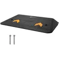 VEVOR Schwellenrampe Vollgummi Türschwellenrampe 15Tonnen Belastbarkeit Bordsteinrampe mit Kanal 90,2x53,34x7,6cm Rollstuhlrampe Auffahrrampe Gummirampe Ideal für unebenen Boden Bordsteinkanten