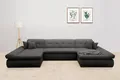 DOMO collection Wohnlandschaft MORIC wahlweise mit Bettfunktion und Armteilverstellung, XXL, U-Form, beidseitig mit Recamiere, incl. Zierkissen, Cord-Bezug