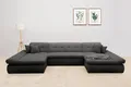 Wohnlandschaft DOMO COLLECTION "Moric wahlweise mit Bettfunktion und Armteilverstellung, XXL", grau, B:386cm H:80cm T:172cm