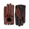 Hand Gewand by Weikert Hirschleder Auto-Handschuhe, handgenäht, Touchscreen, ungefüttert, zweifarbig, Autofahrer Lederhandschuhe, Autofahrer-Handschuhe, Cabrio Motorrad, Herren