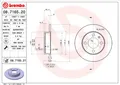 BREMBO 08.7165.21 Brake Disc for SEAT,VW