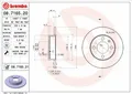 2x BREMBO 08.7165.21 Bremsscheibe hinten für SEAT VW